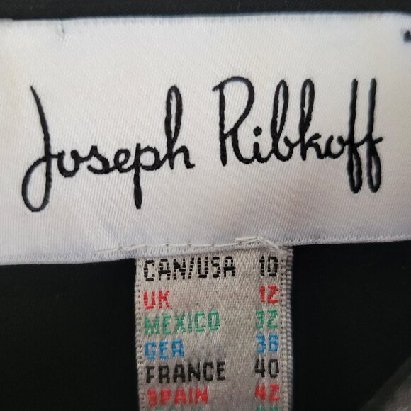 Joseph Ribkoff Black Dress Size 10 - Picture 7 of 9